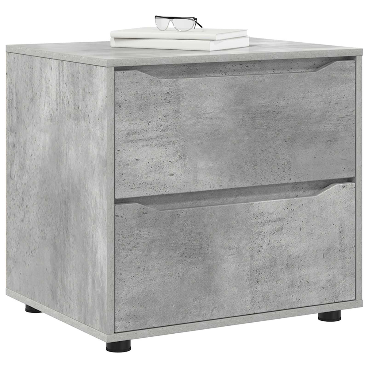 Opbevaringsskab 60 x 48 x 57 cm Konstrueret træ Beton Grå