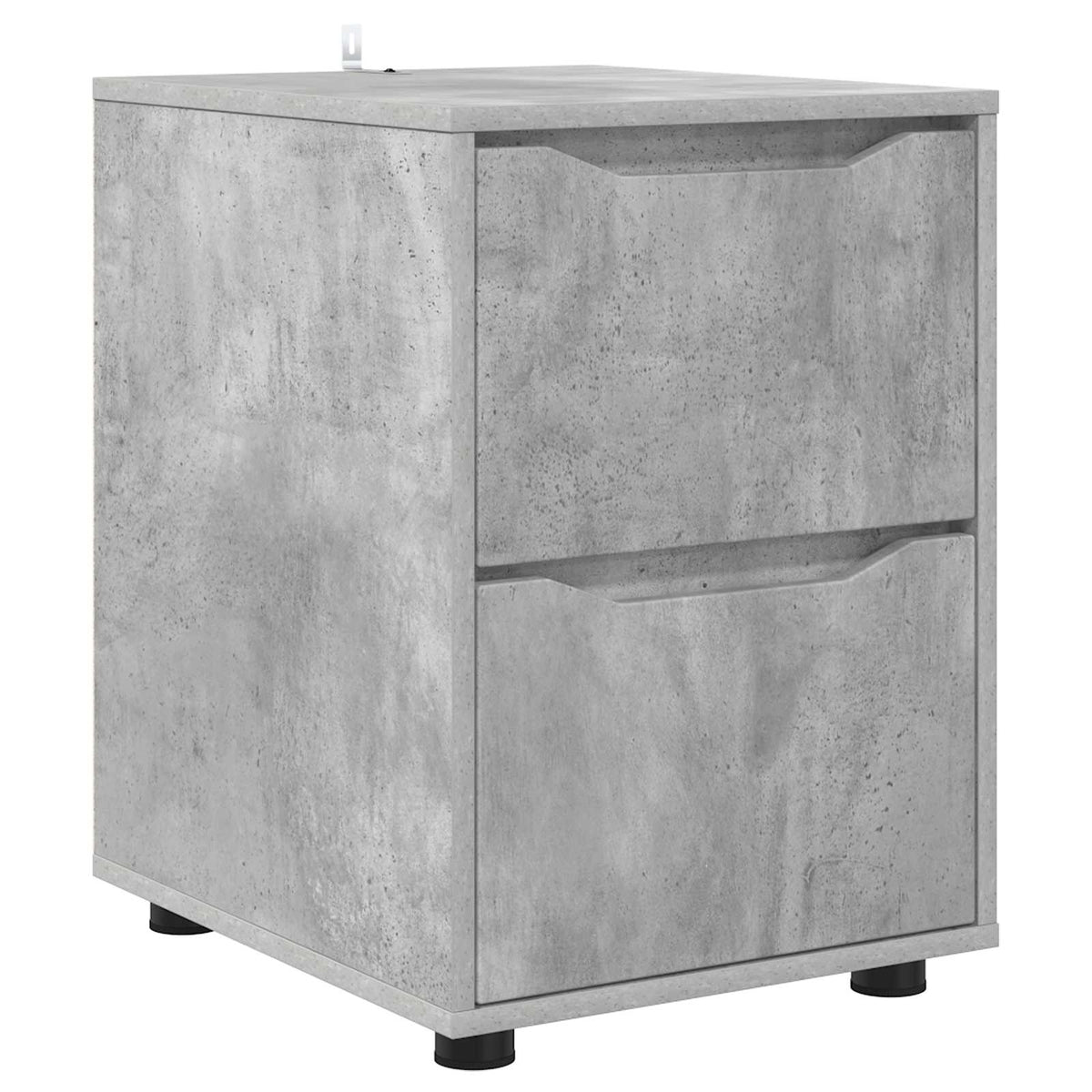 Opbevaringsskab 40 x 48 x 57 cm Konstrueret træ Beton Grå