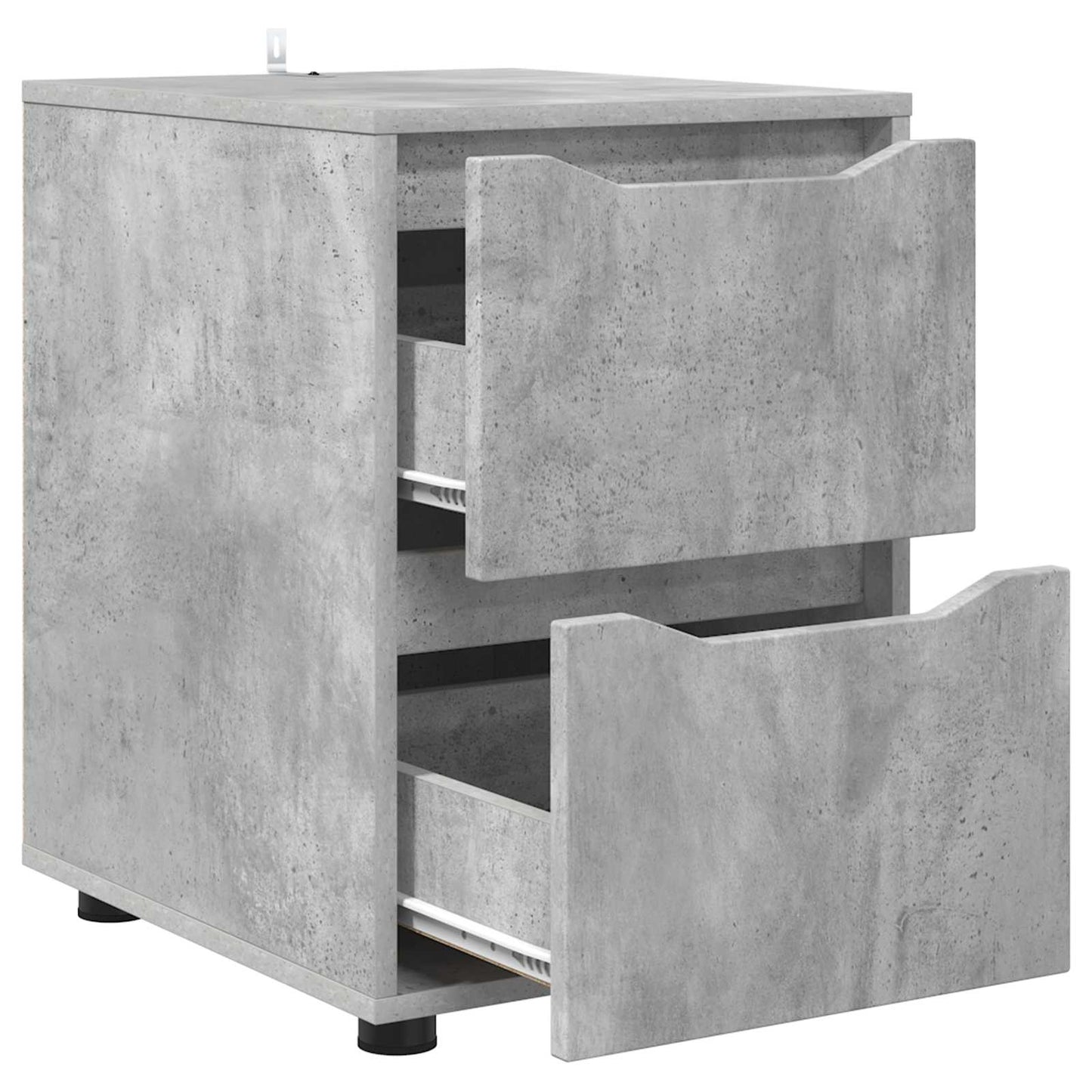 Opbevaringsskab 40 x 48 x 57 cm Konstrueret træ Beton Grå