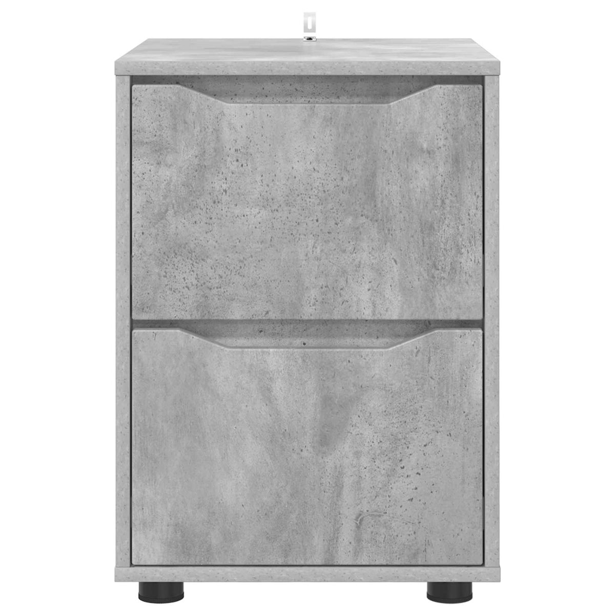 Opbevaringsskab 40 x 48 x 57 cm Konstrueret træ Beton Grå