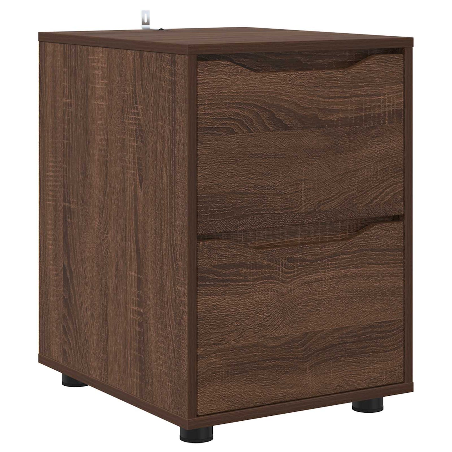 Opbevaringsskab 40 x 48 x 57 cm Konstrueret træ Brun eg