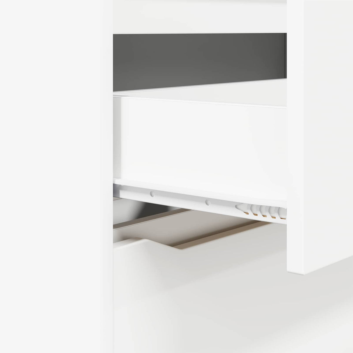 Opbevaringsskab 80 x 31 x 81 cm Konstrueret træ Hvid