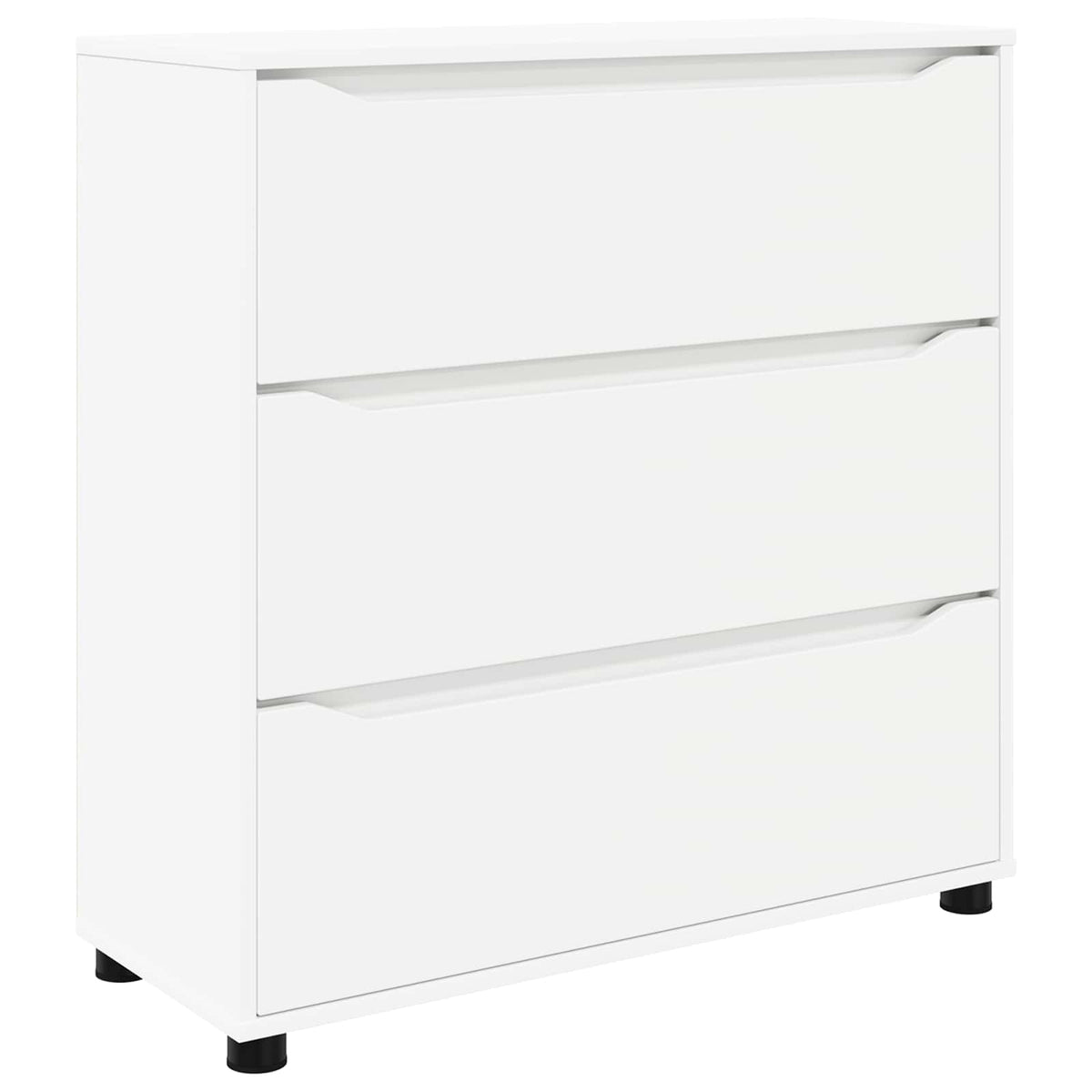 Opbevaringsskab 80 x 31 x 81 cm Konstrueret træ Hvid