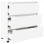 Opbevaringsskab 80 x 31 x 81 cm Konstrueret træ Hvid