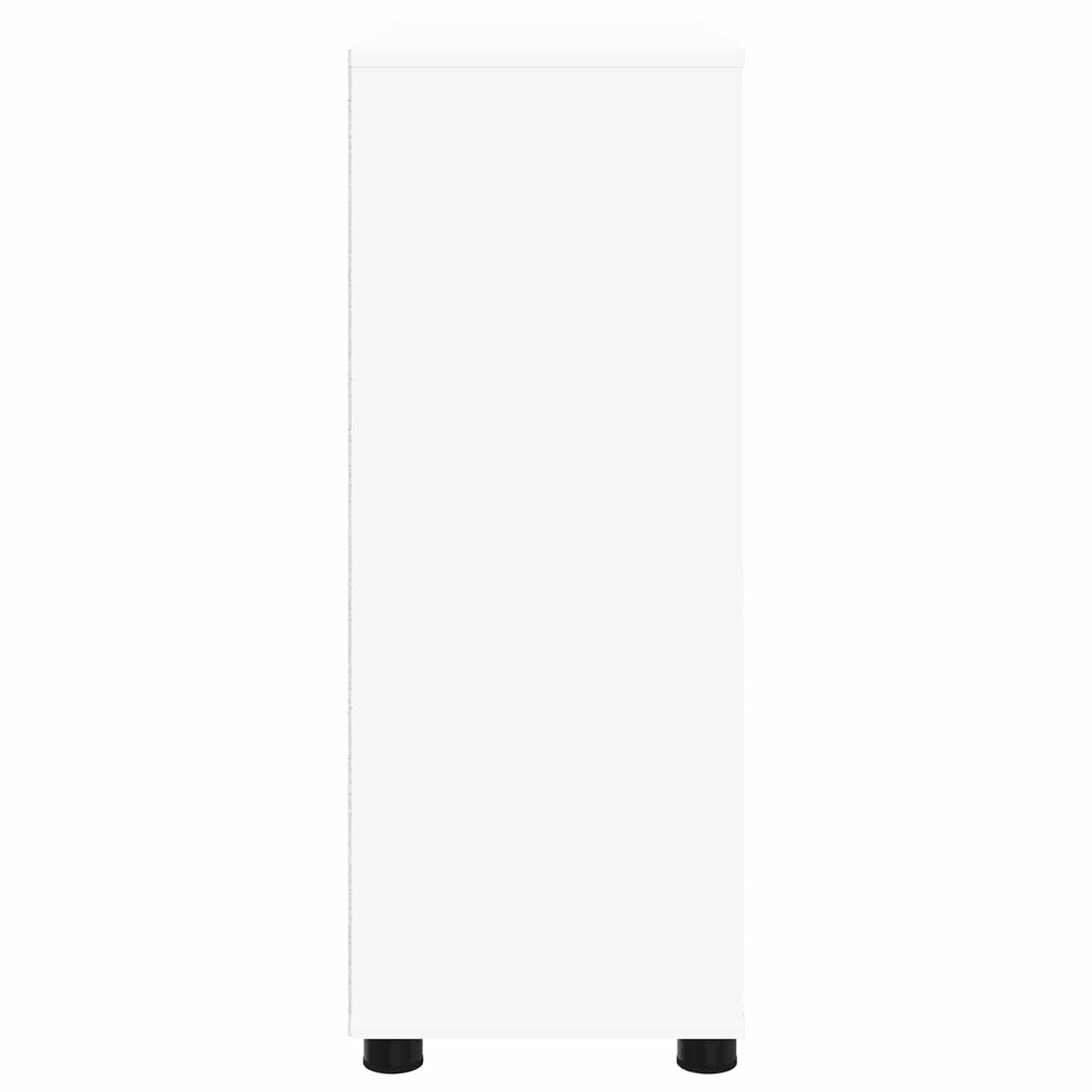 Opbevaringsskab 80 x 31 x 81 cm Konstrueret træ Hvid