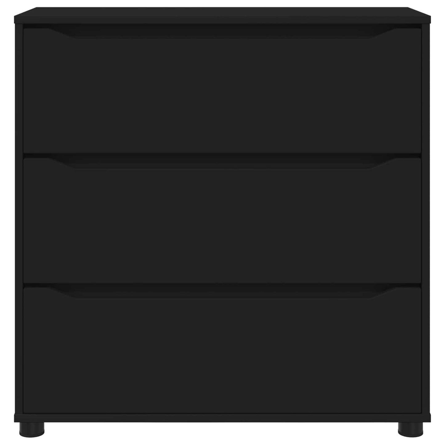Opbevaringsskab 80 x 31 x 81 cm Konstrueret træ Sort
