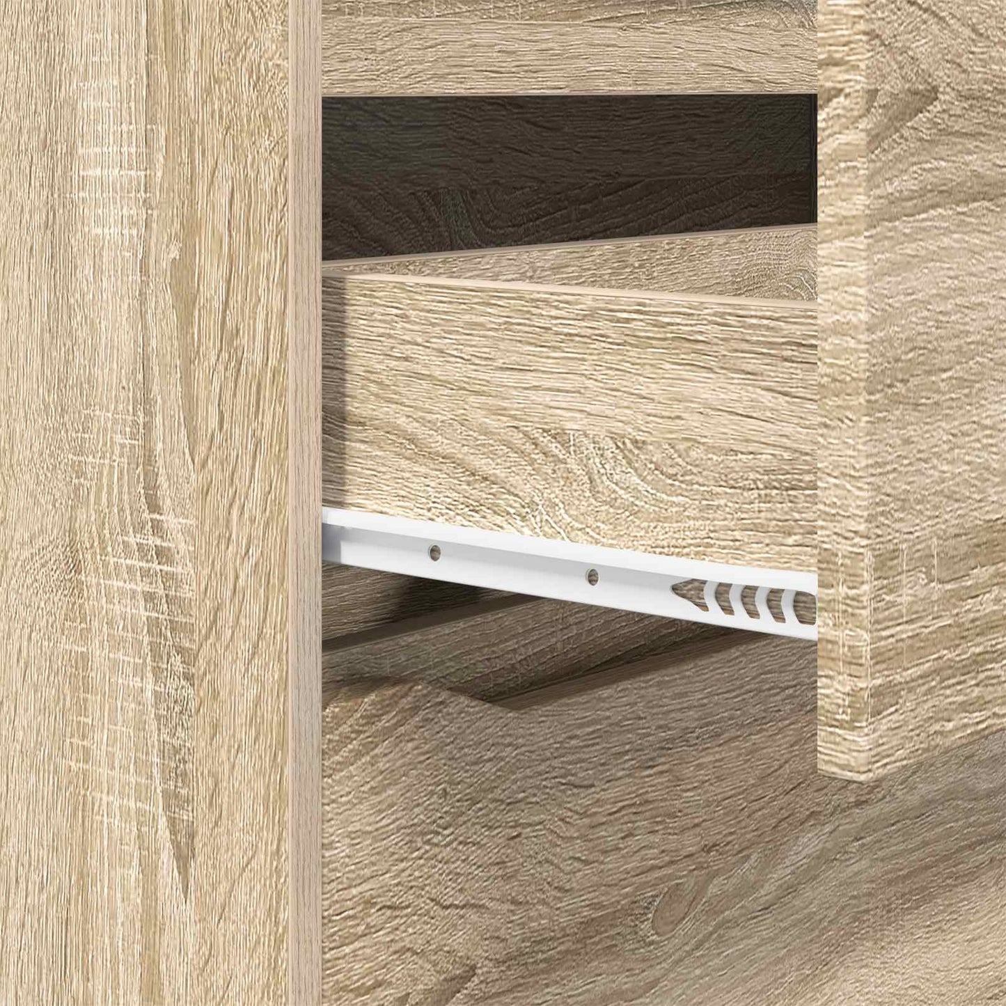 Opbevaringsskab 80 x 31 x 81 cm Konstrueret træ Sonoma eg