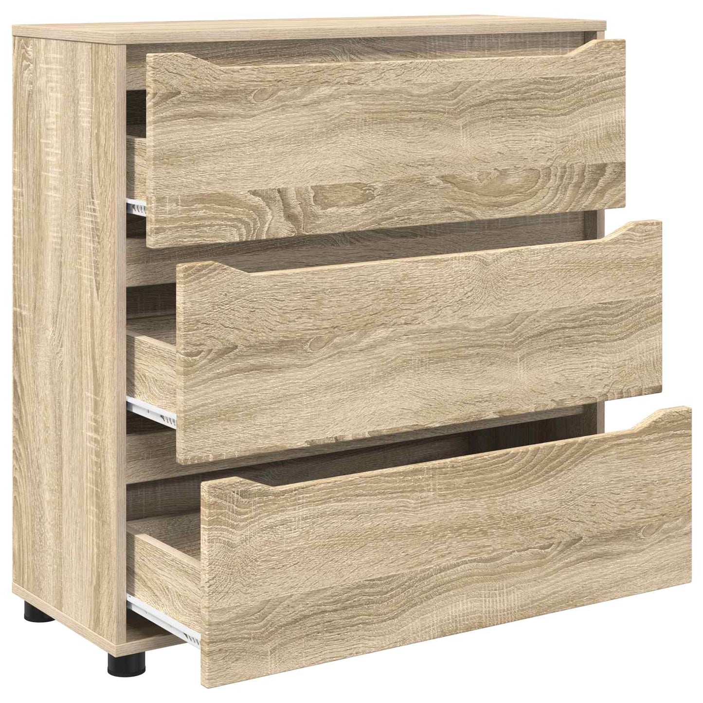 Opbevaringsskab 80 x 31 x 81 cm Konstrueret træ Sonoma eg