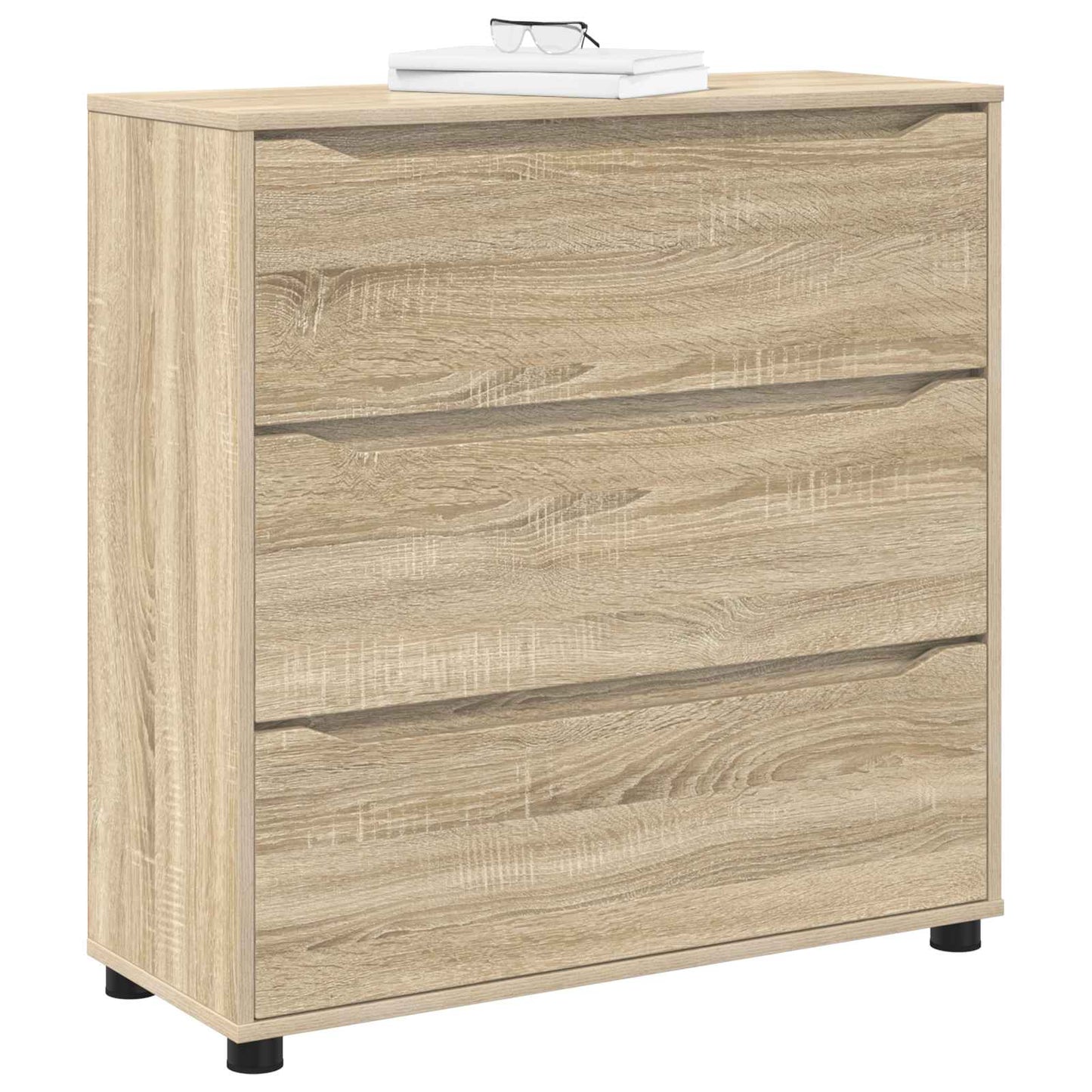 Opbevaringsskab 80 x 31 x 81 cm Konstrueret træ Sonoma eg