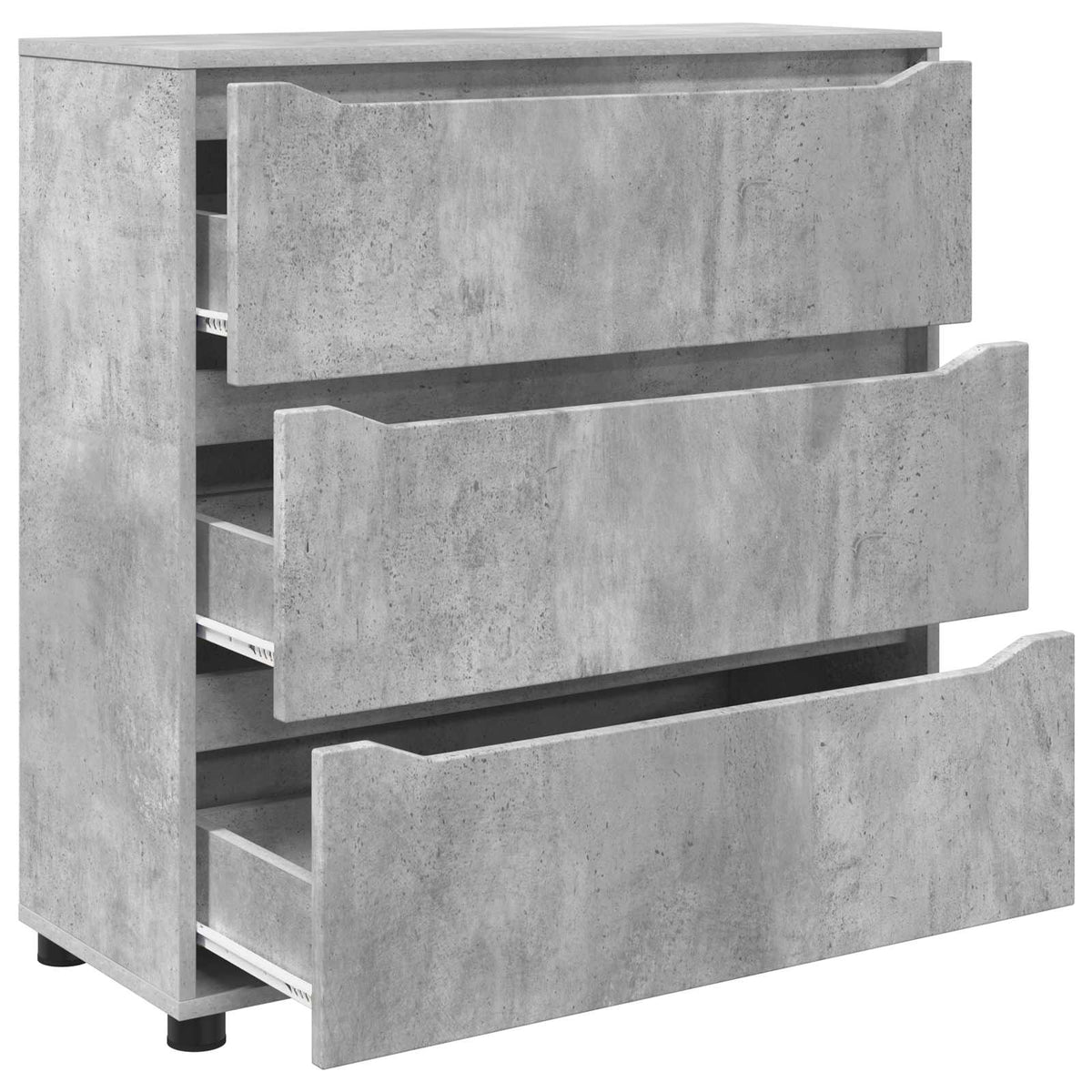 Opbevaringsskab 80 x 31 x 81 cm Konstrueret træ Beton Grå