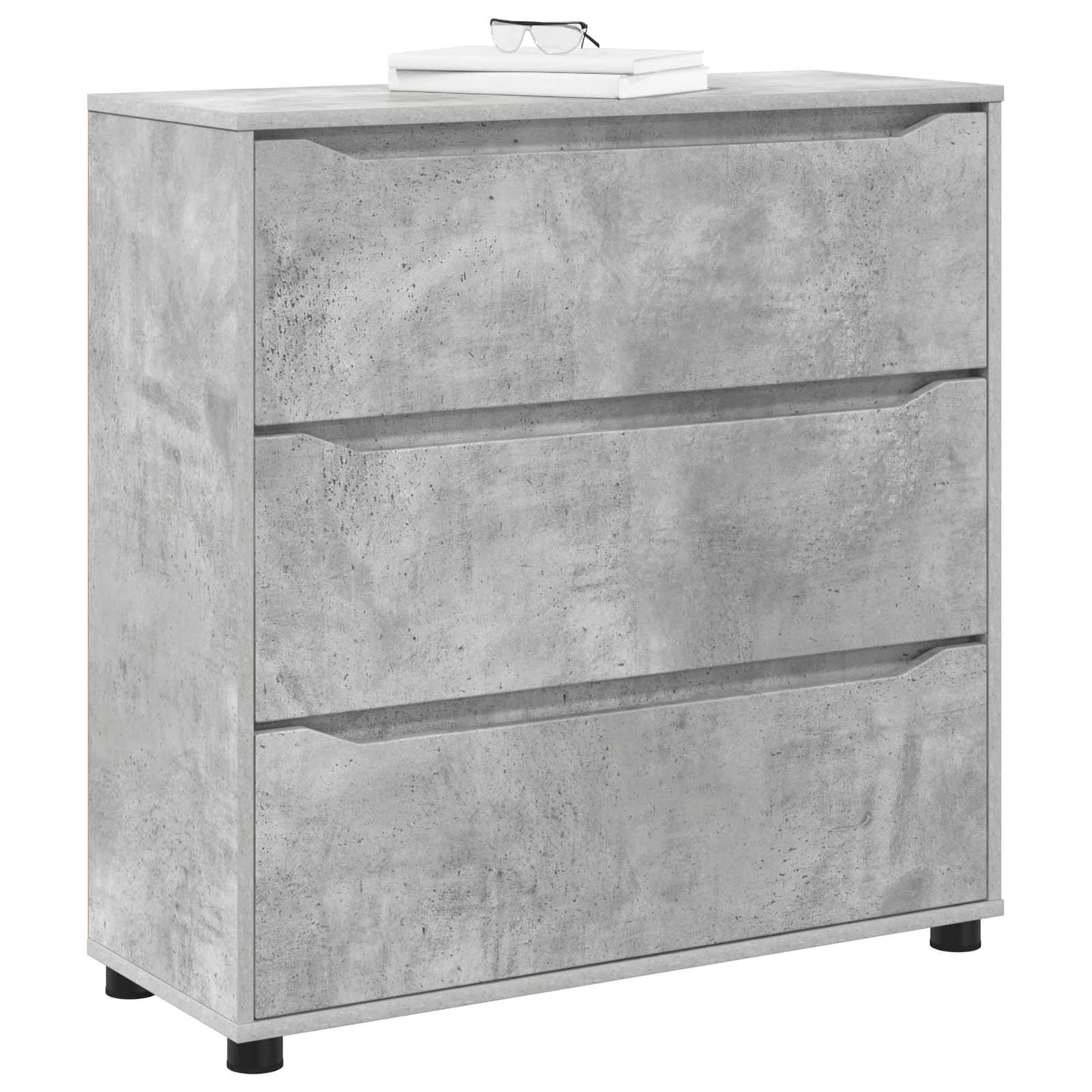 Opbevaringsskab 80 x 31 x 81 cm Konstrueret træ Beton Grå