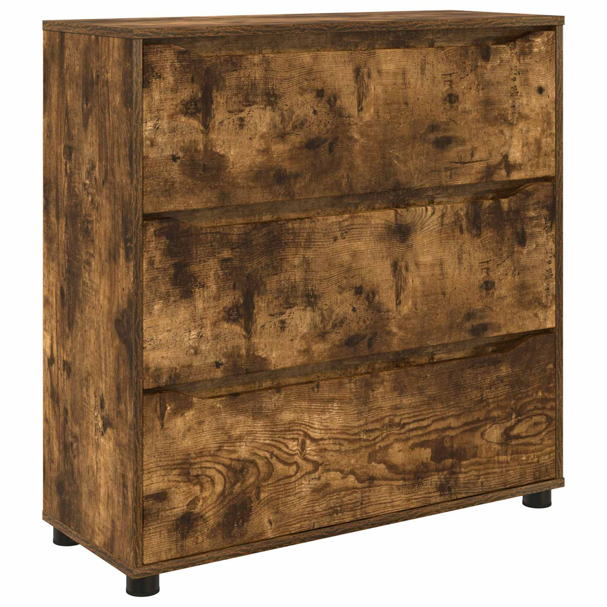 Opbevaringsskab 80 x 31 x 81 cm Konstrueret træ Røget eg