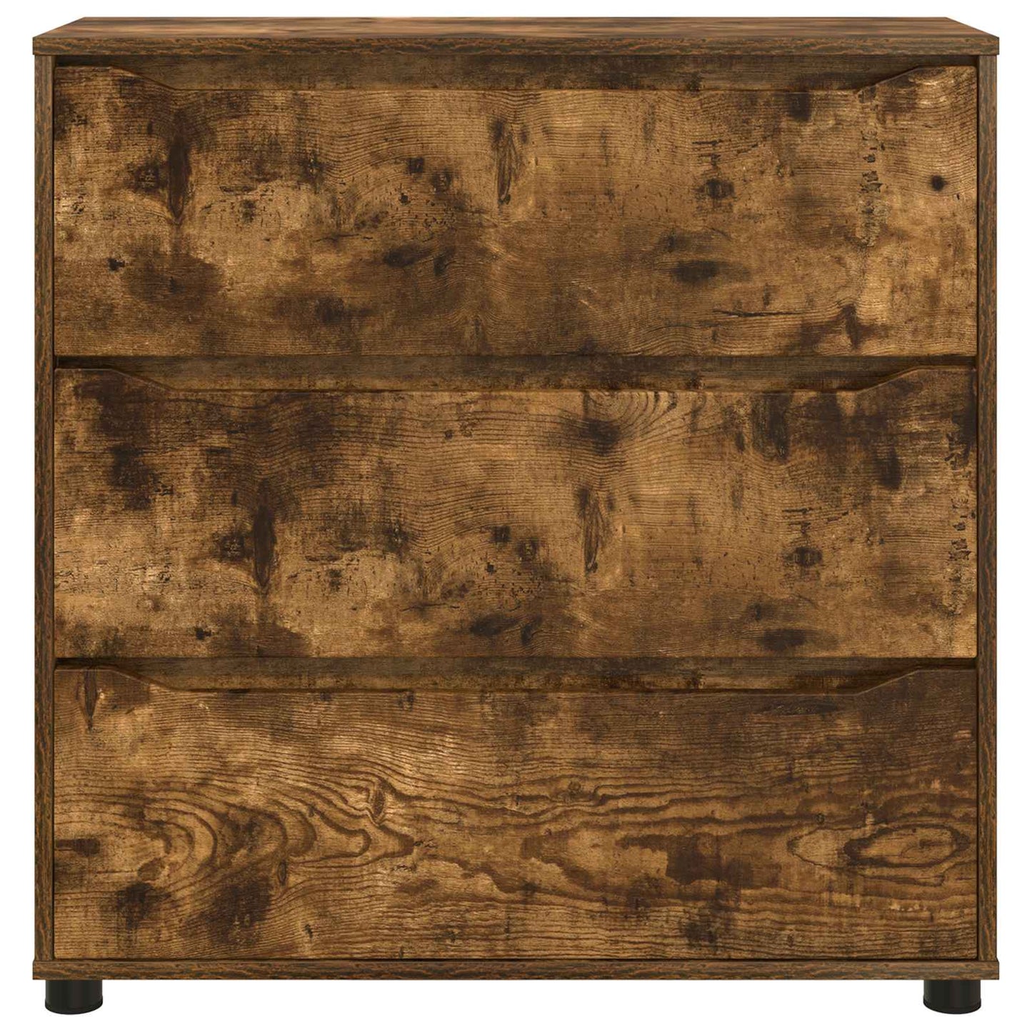 Opbevaringsskab 80 x 31 x 81 cm Konstrueret træ Røget eg