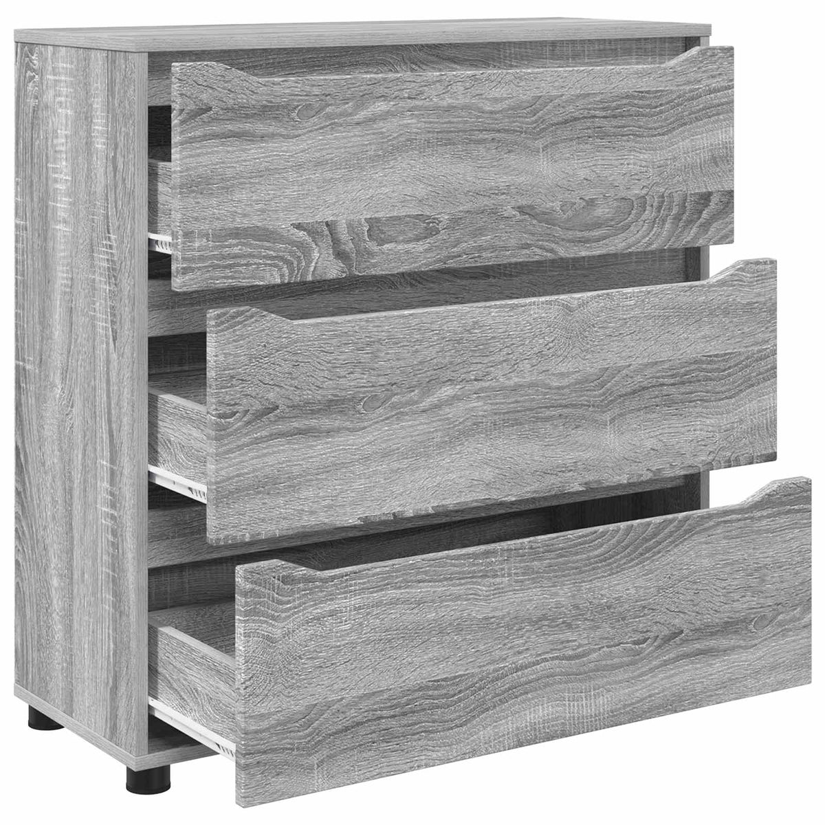 Opbevaringsskab 80 x 31 x 81 cm Konstrueret træ Grå Sonoma