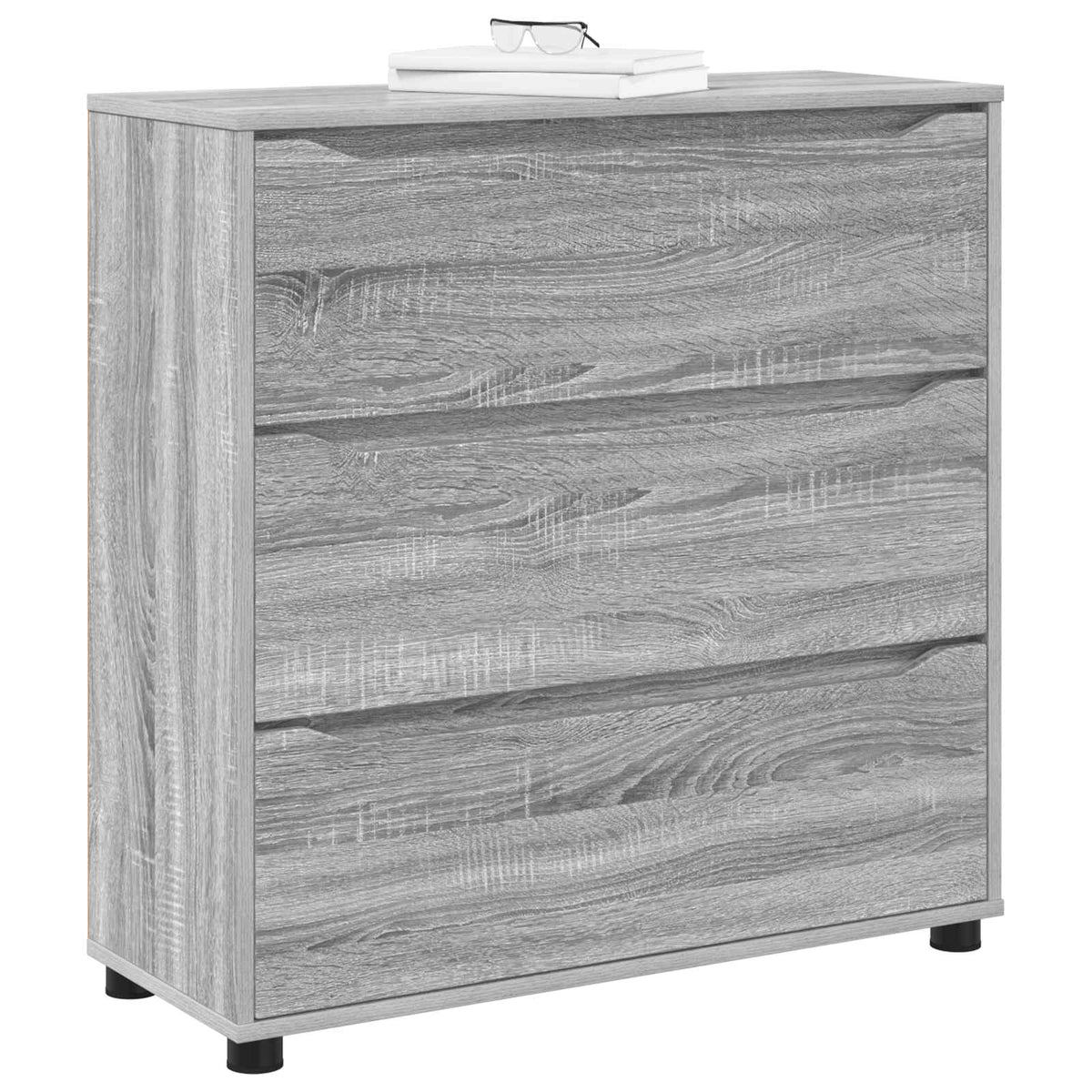 Opbevaringsskab 80 x 31 x 81 cm Konstrueret træ Grå Sonoma