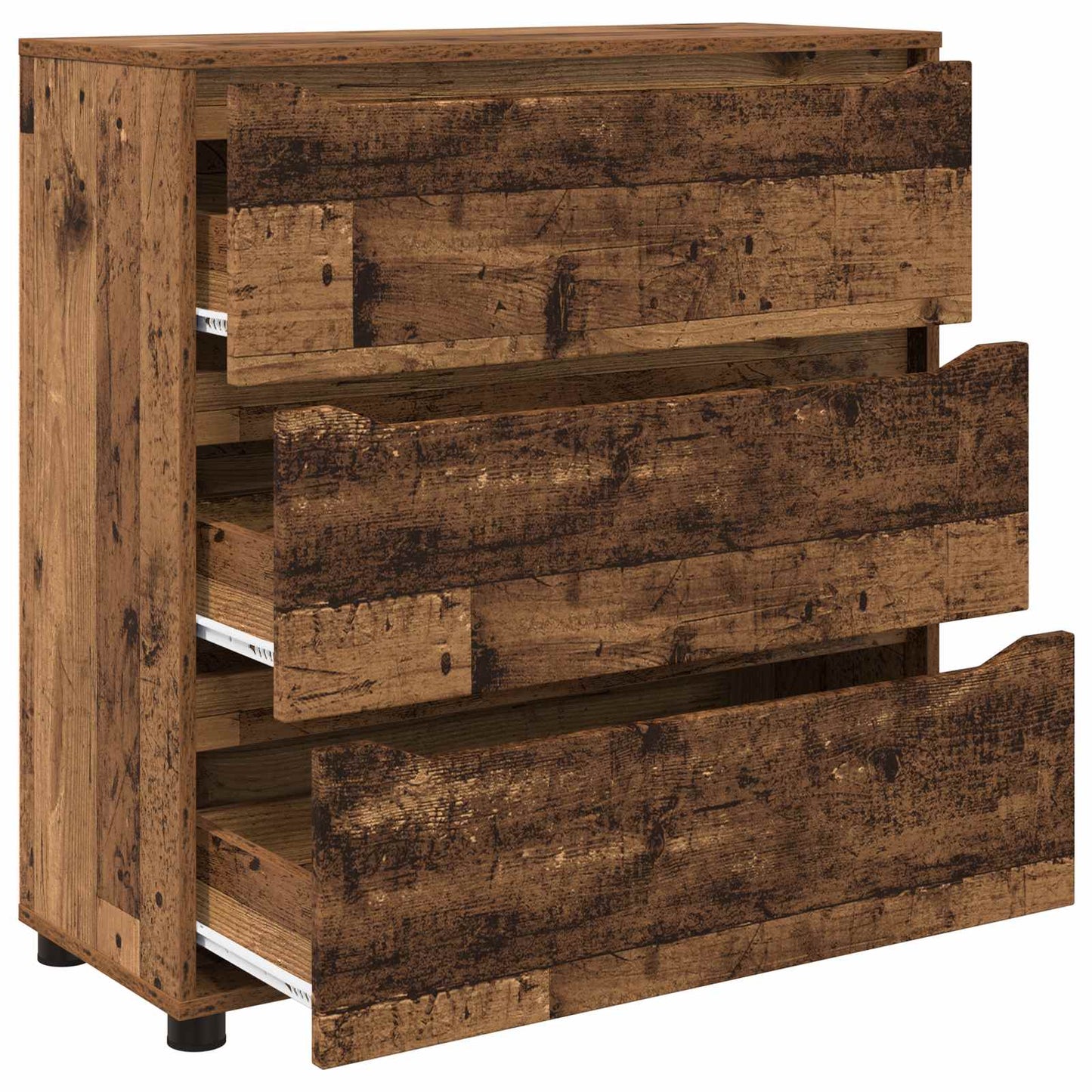 Opbevaringsskab 80 x 31 x 81 cm Konstrueret træ Gammelt træ