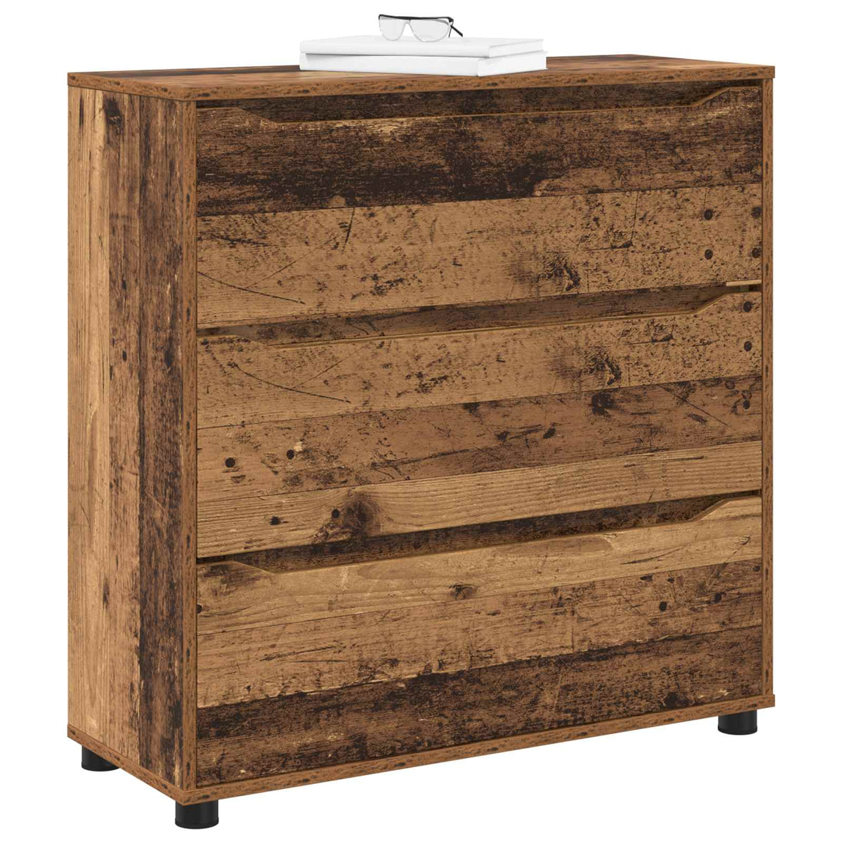 Opbevaringsskab 80 x 31 x 81 cm Konstrueret træ Gammelt træ