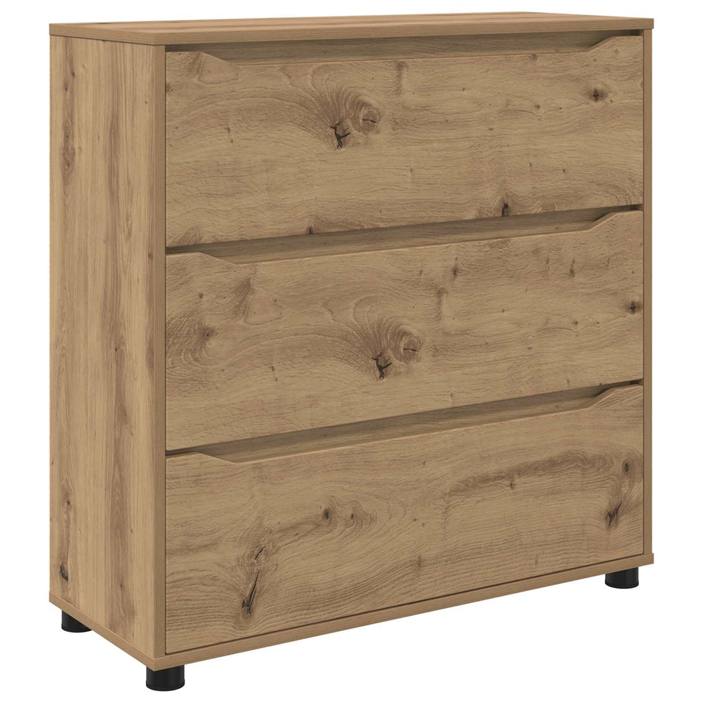Opbevaringsskab 80 x 31 x 81 cm Konstrueret træ Artisan Egetræ
