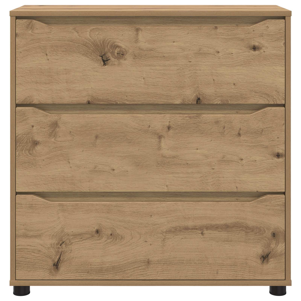 Opbevaringsskab 80 x 31 x 81 cm Konstrueret træ Artisan Egetræ