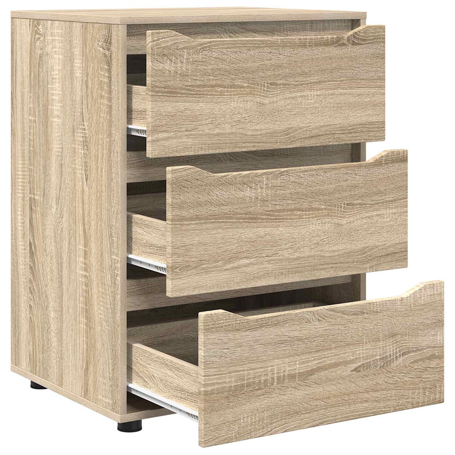 Opbevaringsskab 60 x 48 x 81 cm Konstrueret træ Sonoma eg