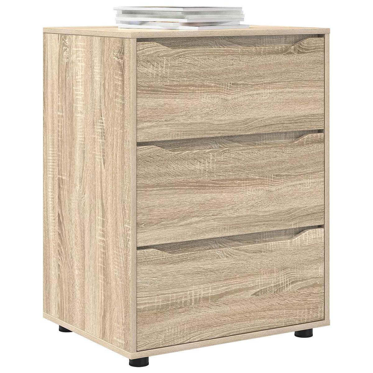 Opbevaringsskab 60 x 48 x 81 cm Konstrueret træ Sonoma eg