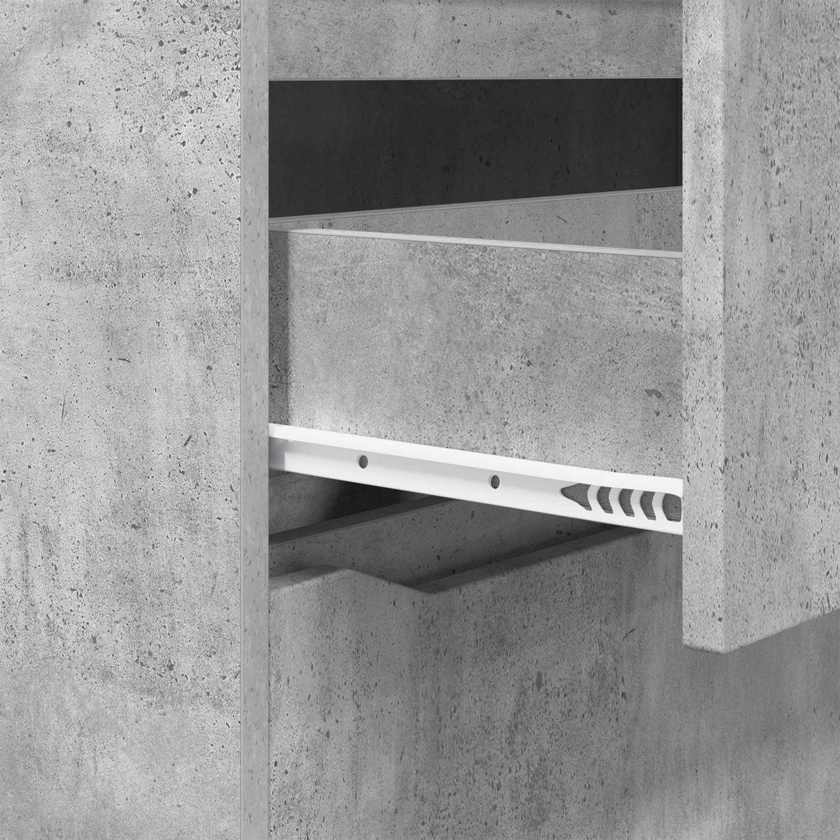 Opbevaringsskab 60 x 48 x 81 cm Konstrueret træ Beton Grå