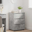 Opbevaringsskab 60 x 48 x 81 cm Konstrueret træ Beton Grå