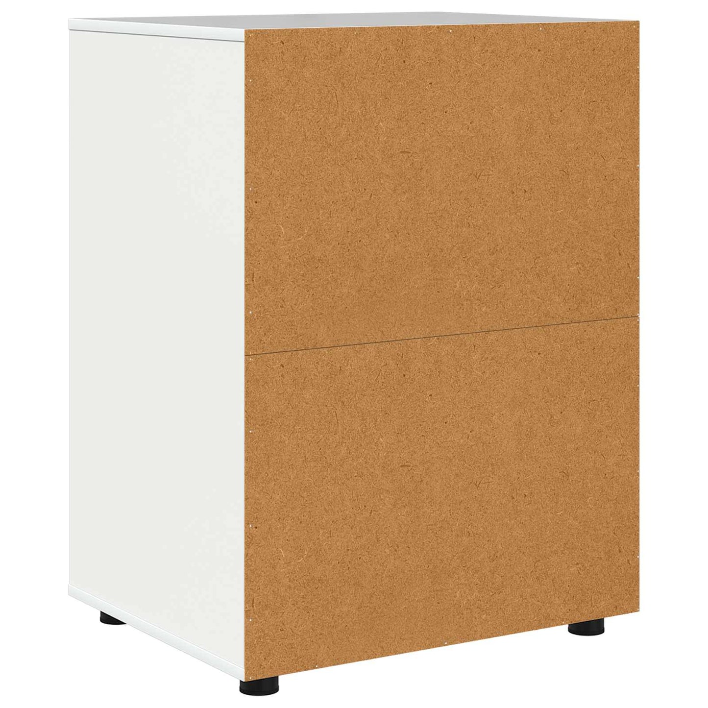 Opbevaringsskab 60 x 48 x 81 cm Konstrueret træ Høj gloss hvid