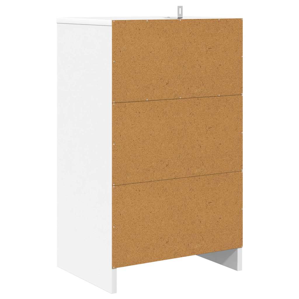 Sengeborde 2 stk. Hvid 40 x 30 x 467 cm Konstrueret træ