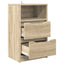 Sengebord Sonoma eg 40 x 30 x 467 cm Konstrueret træ