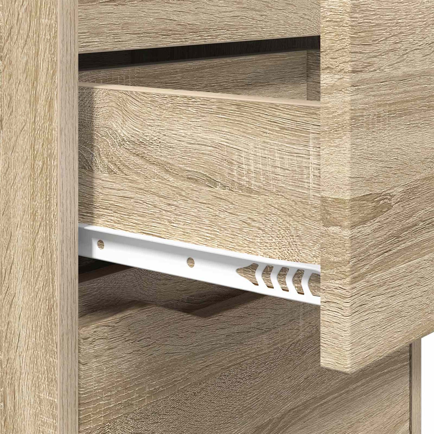 Sengeborde 2 stk. Sonoma eg 40 x 30 x 467 cm Konstrueret træ