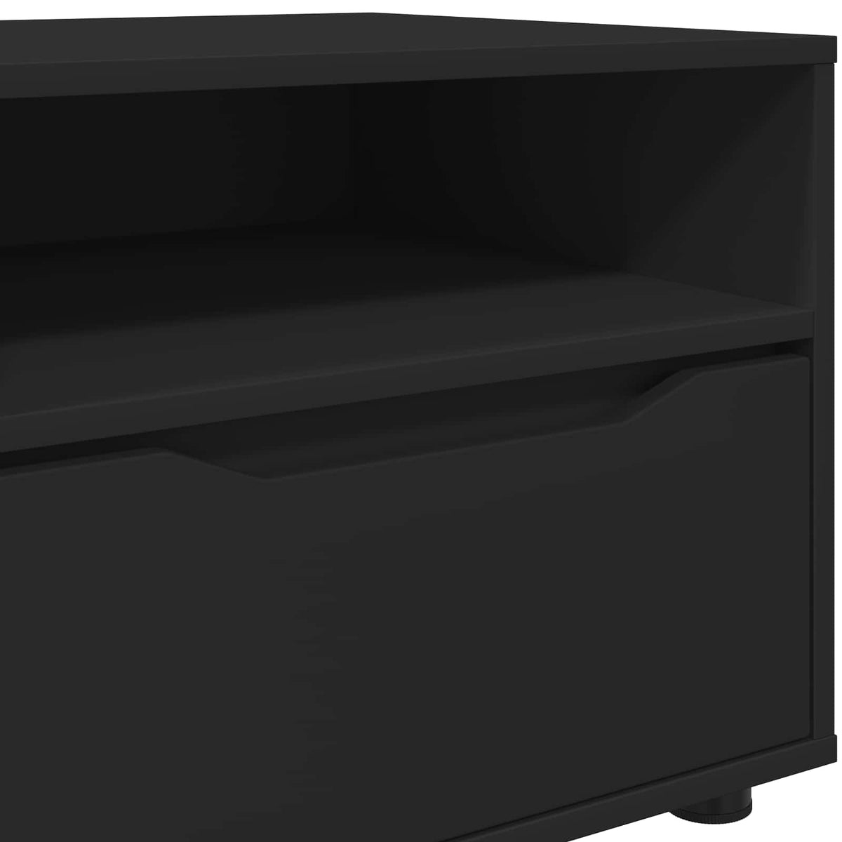TV-skab 100 x 48 x 43 cm Sort Konstrueret træ