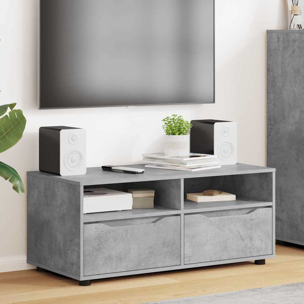 TV-skab 100 x 48 x 43 cm Beton Grå Konstrueret træ