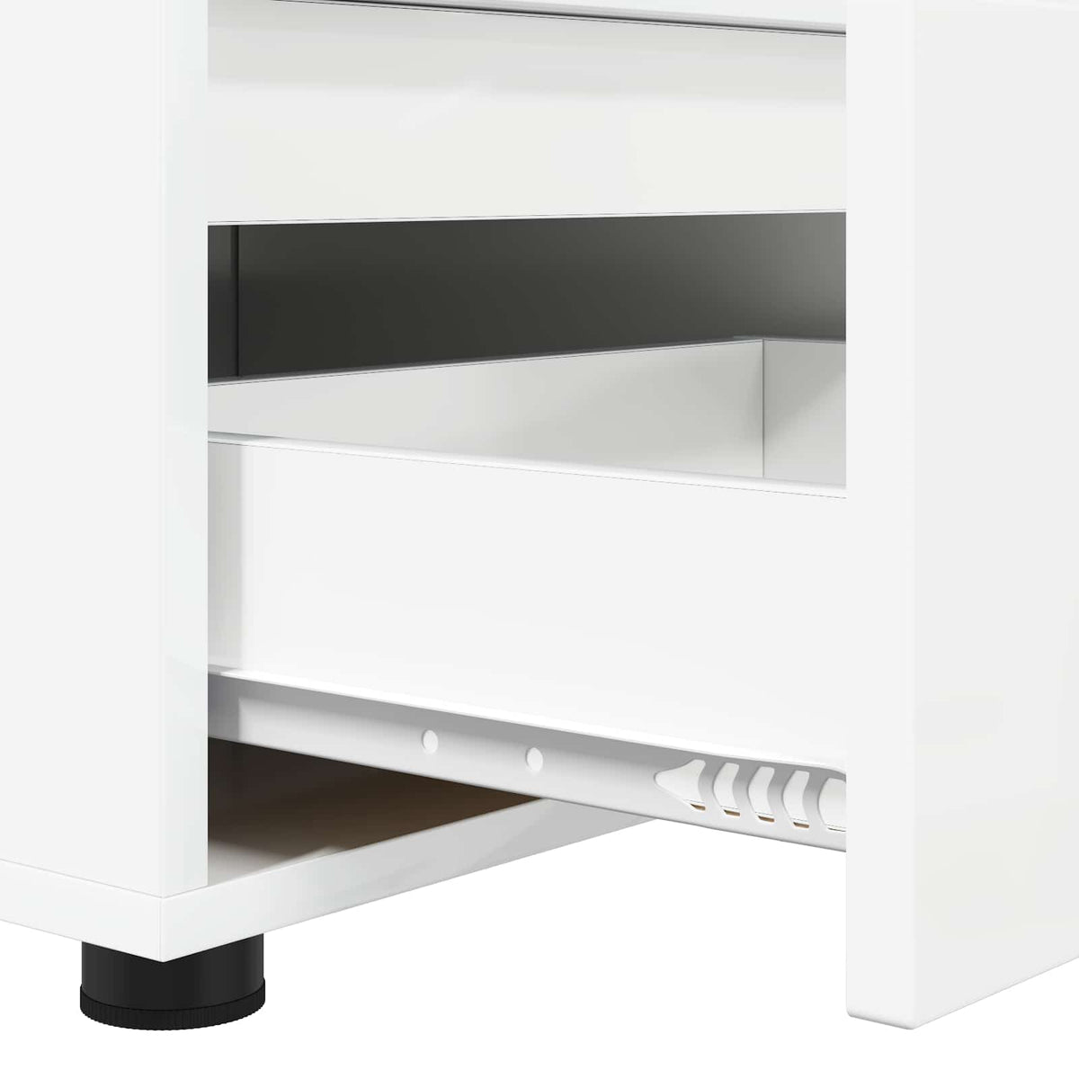 TV-skab 100 x 48 x 43 cm Høj gloss hvid Konstrueret træ