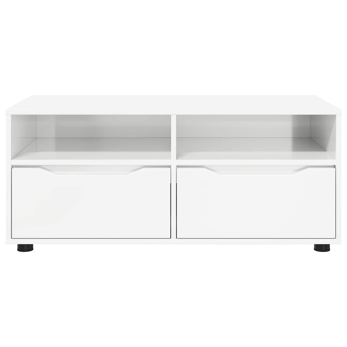 TV-skab 100 x 48 x 43 cm Høj gloss hvid Konstrueret træ