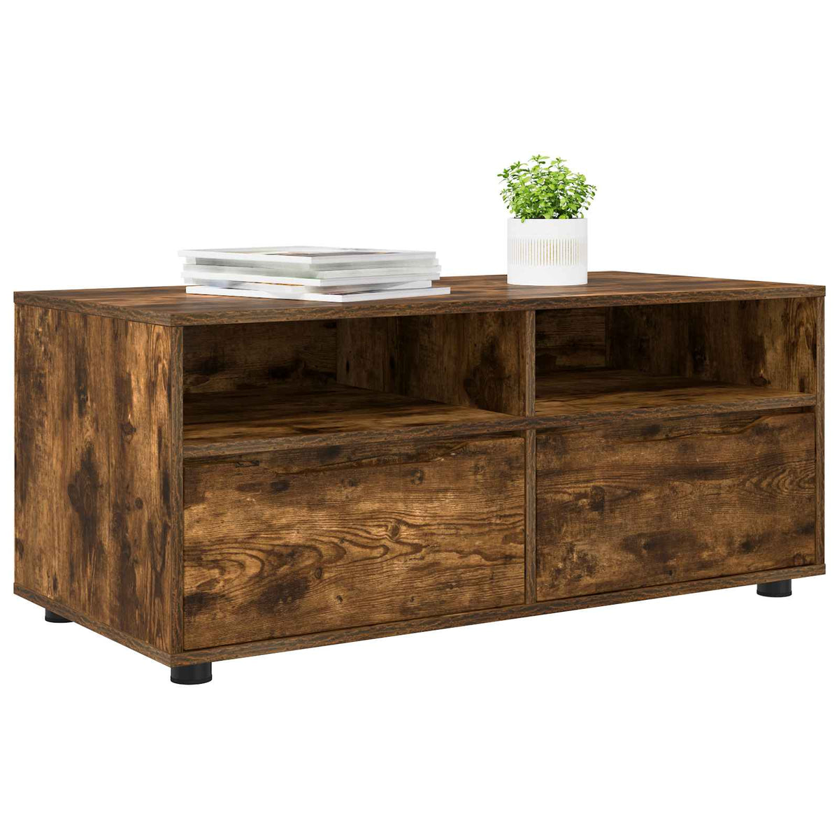 TV-skab 100 x 48 x 43 cm Røget eg Konstrueret træ