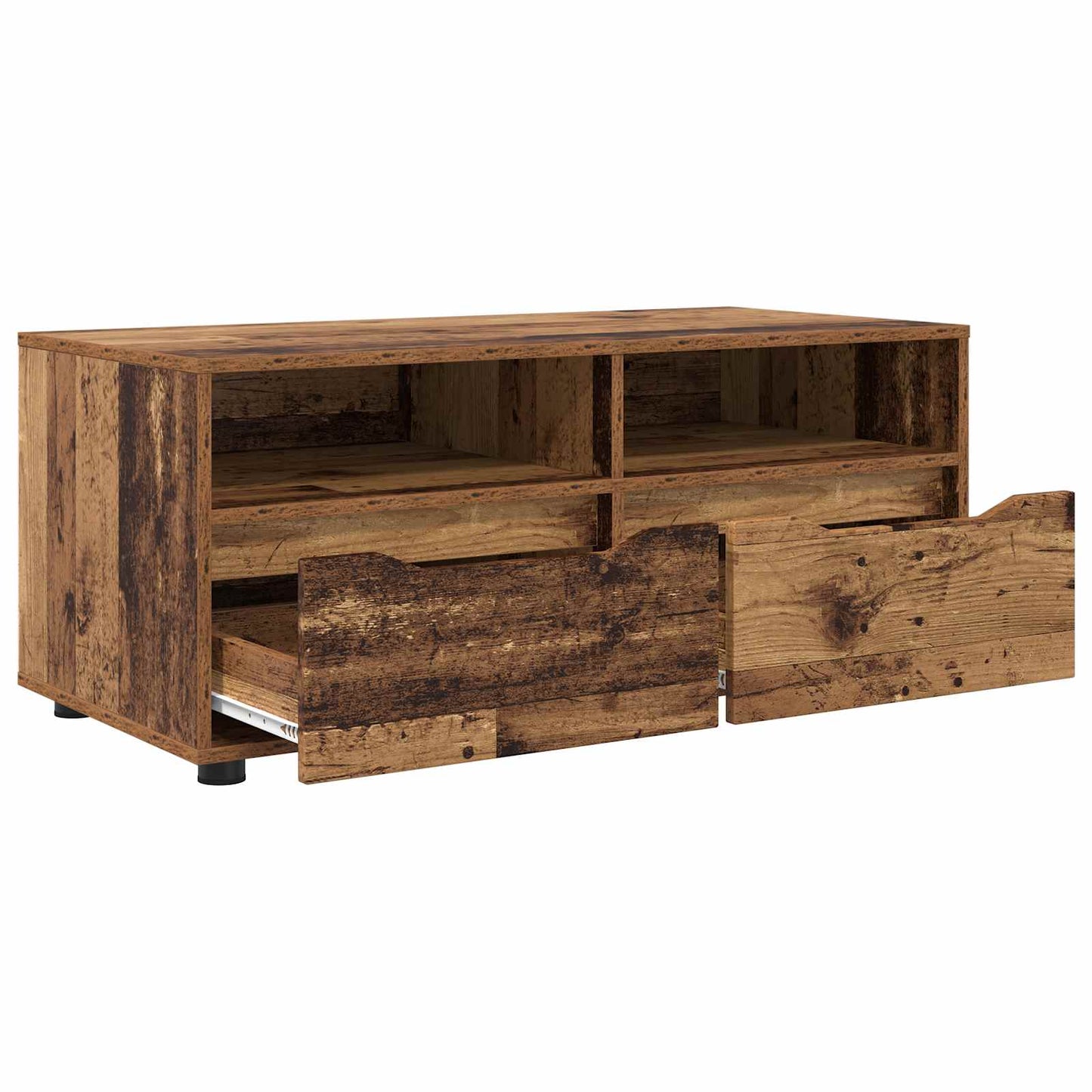 TV-skab 100 x 48 x 43 cm Gammelt træ Konstrueret træ