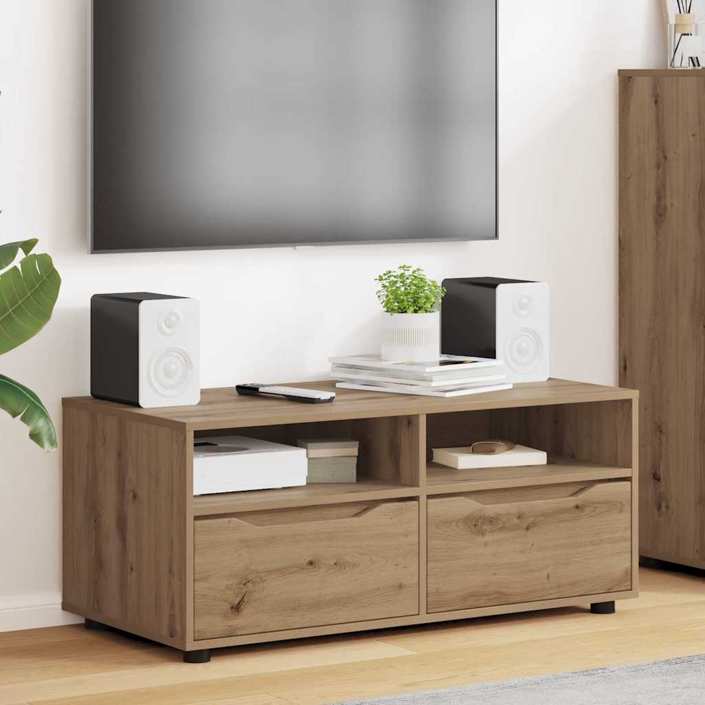 TV-skab 100 x 48 x 43 cm Artisan Egetræ Konstrueret træ