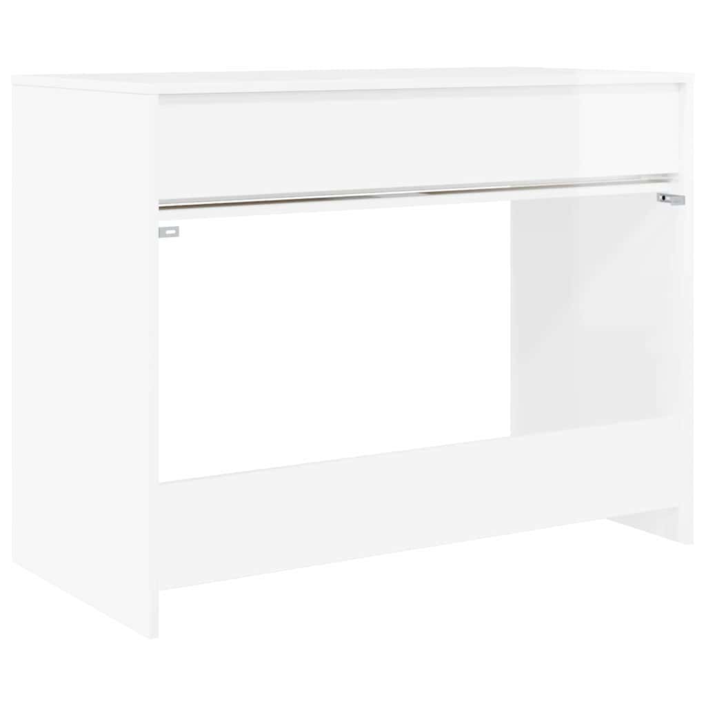 Bord med skuffe Højglans Hvid 100 x 50 x 78 cm Konstrueret træ