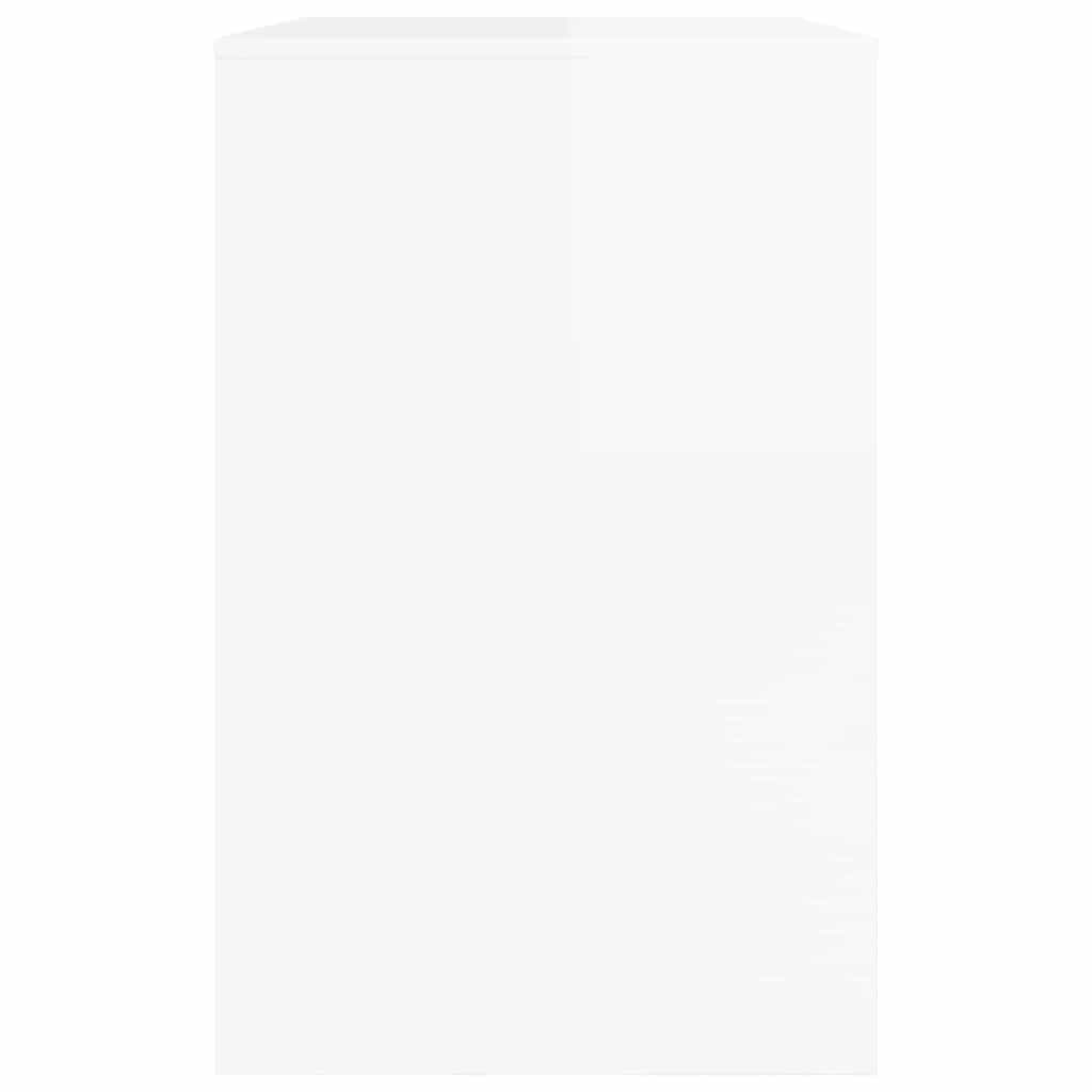 Bord med skuffe Højglans Hvid 100 x 50 x 78 cm Konstrueret træ