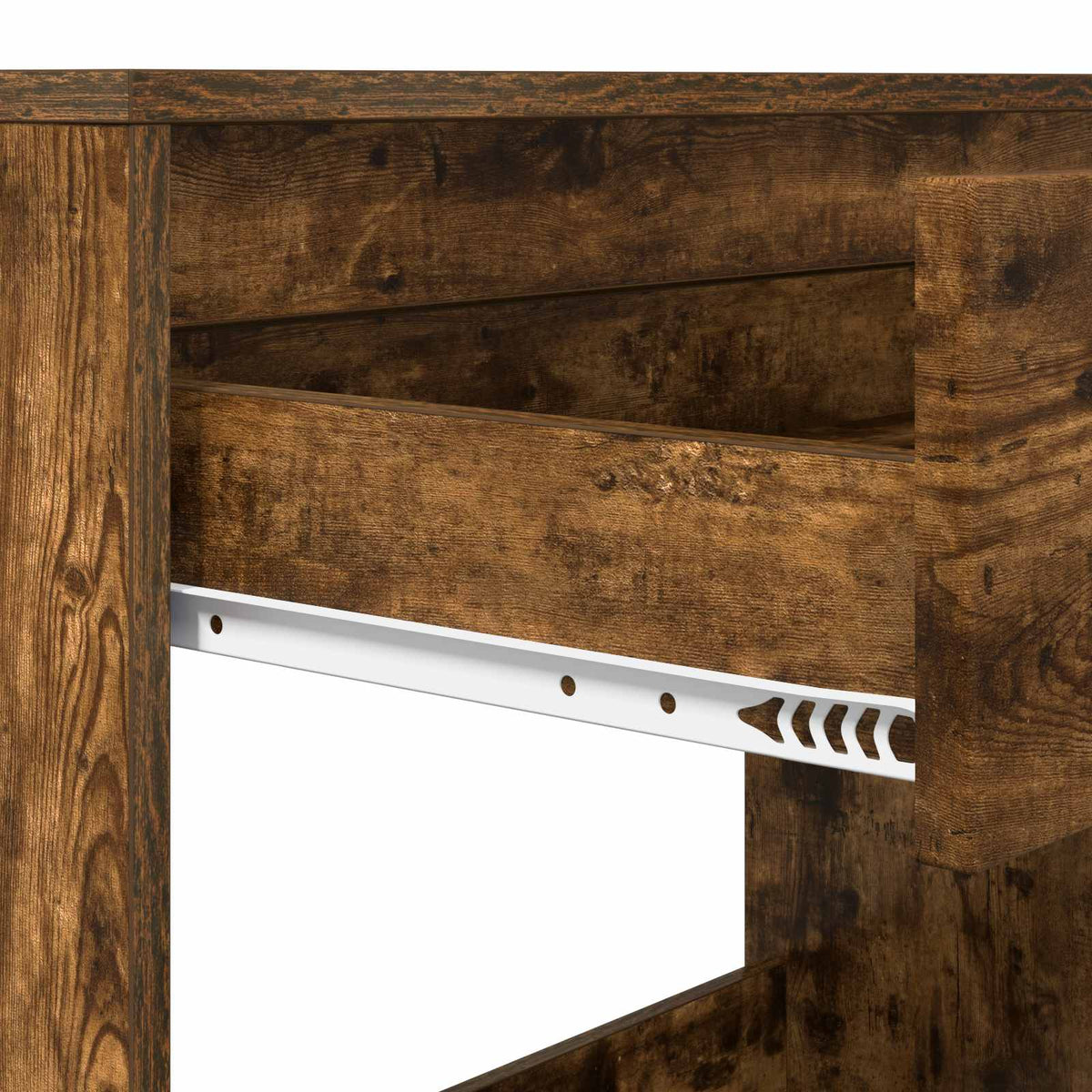 Skrivebord med skuffe Røget Eg 100 x 50 x 78 cm Konstrueret træ