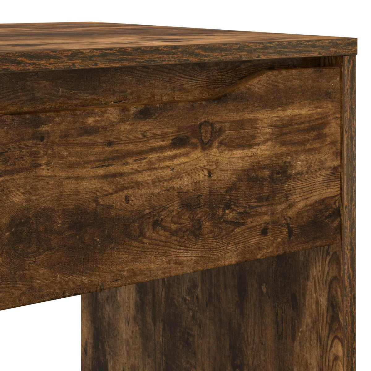 Skrivebord med skuffe Røget Eg 100 x 50 x 78 cm Konstrueret træ