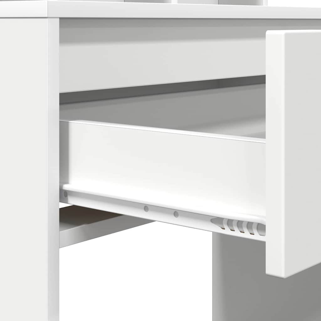 Soveværelsessminkeborde Hvid 80 x 39,5 x 135 cm Konstrueret træ