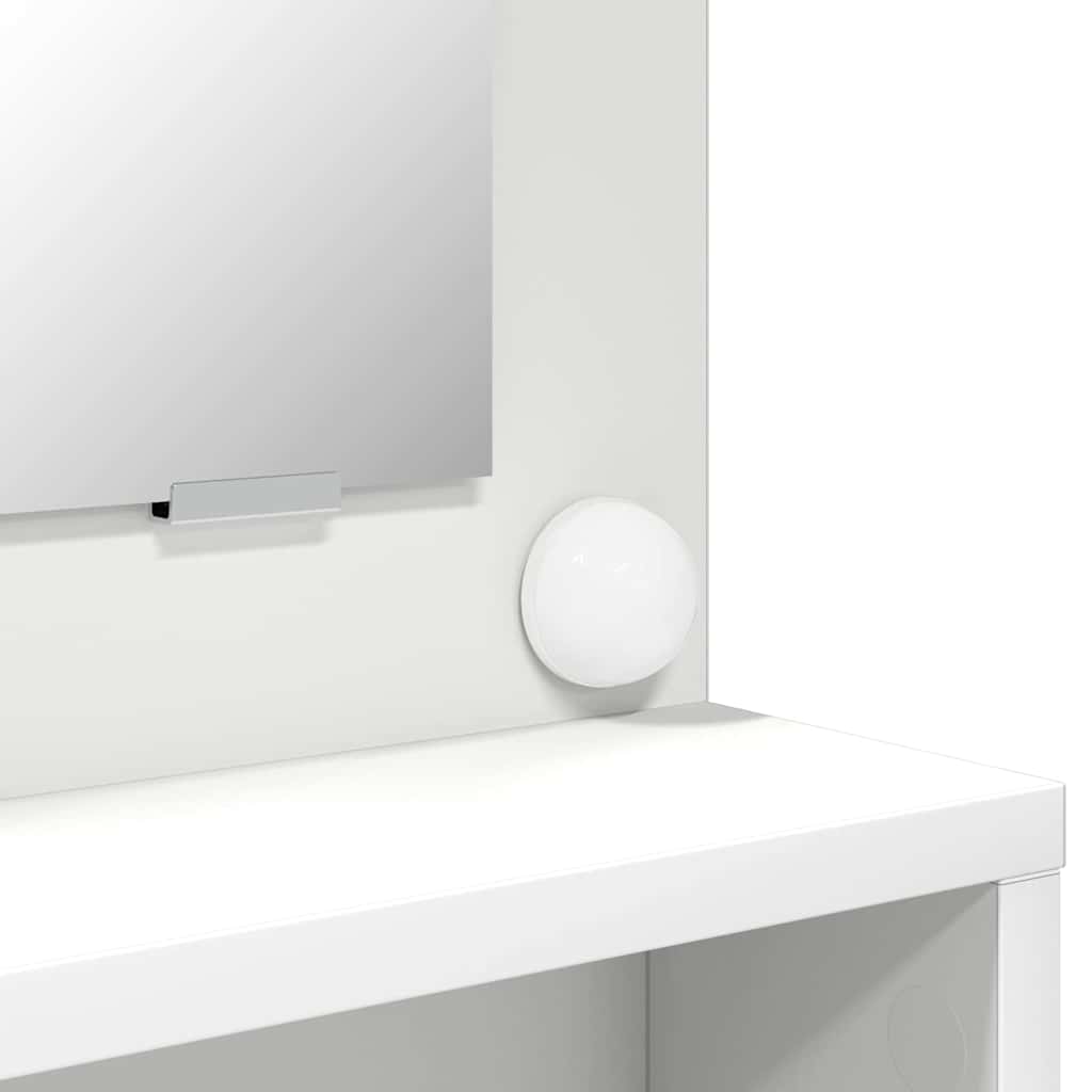 Soveværelsessminkeborde Hvid 80 x 39,5 x 135 cm Konstrueret træ