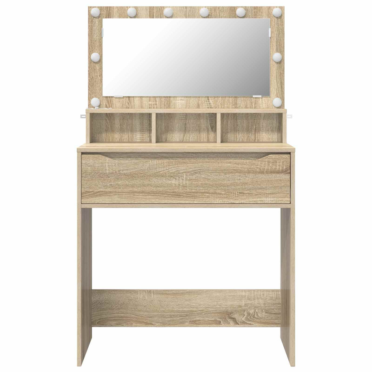 Soveværelsessminkeborde Sonoma-eg 80 x 39,5 x 135 cm
