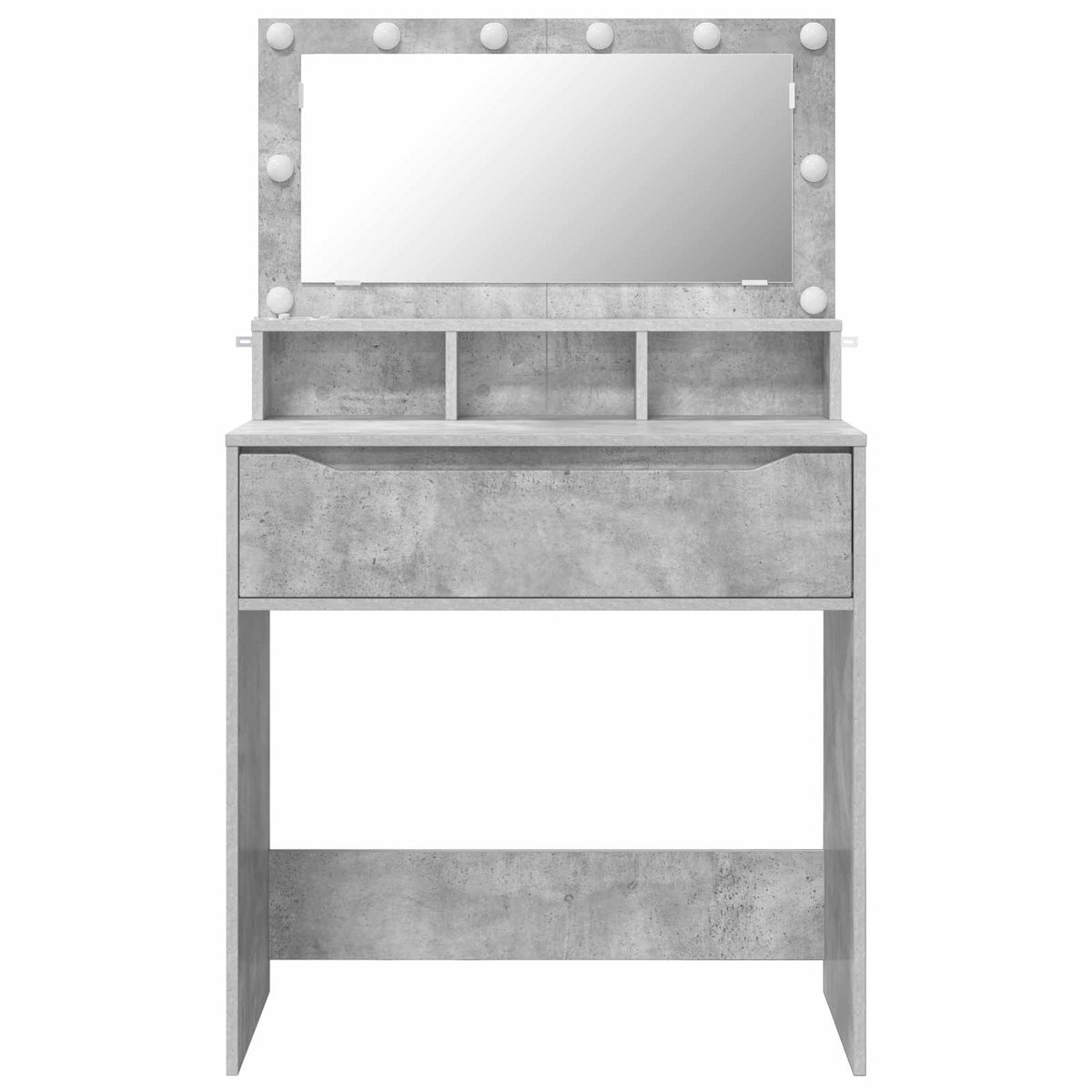 Soveværelsessminkeborde Beton Grå 80 x 39,6 x 135 cm