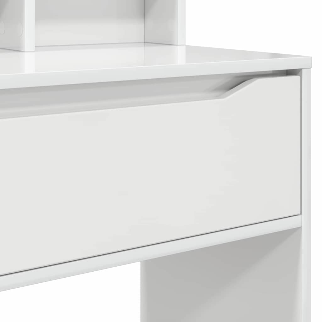 Soveværelsessminkeborde Hvid højglans 80 x 39,5 x 135 cm