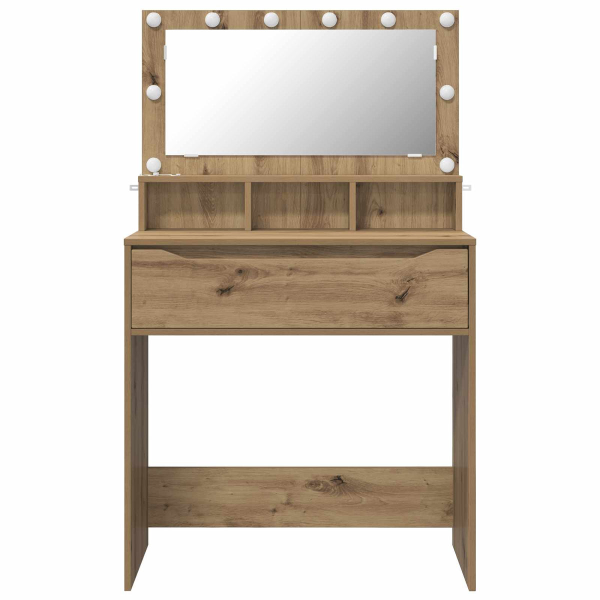Soveværelsessminkeborde Artisan Egetræ 80 x 39,6 x 135 cm