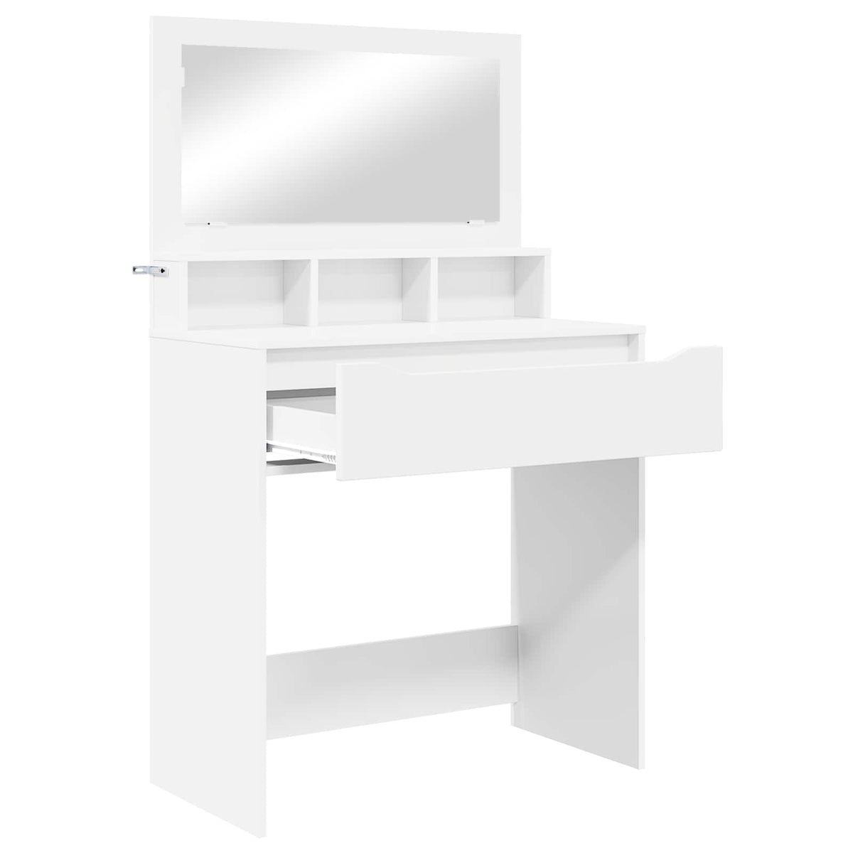 Soveværelsessminkeborde Hvid 80 x 39,6 x 135 cm Konstrueret træ