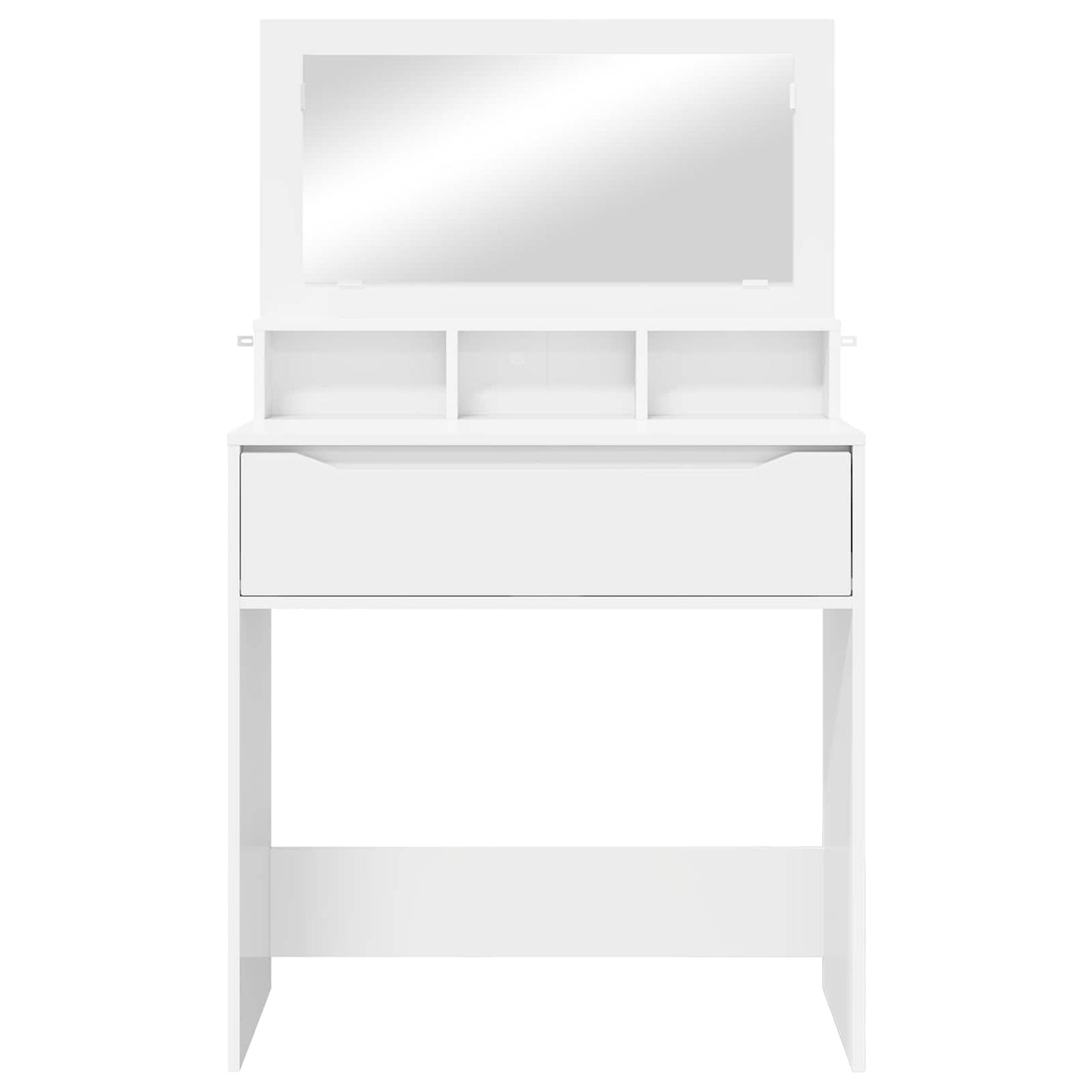 Soveværelsessminkeborde Hvid 80 x 39,6 x 135 cm Konstrueret træ